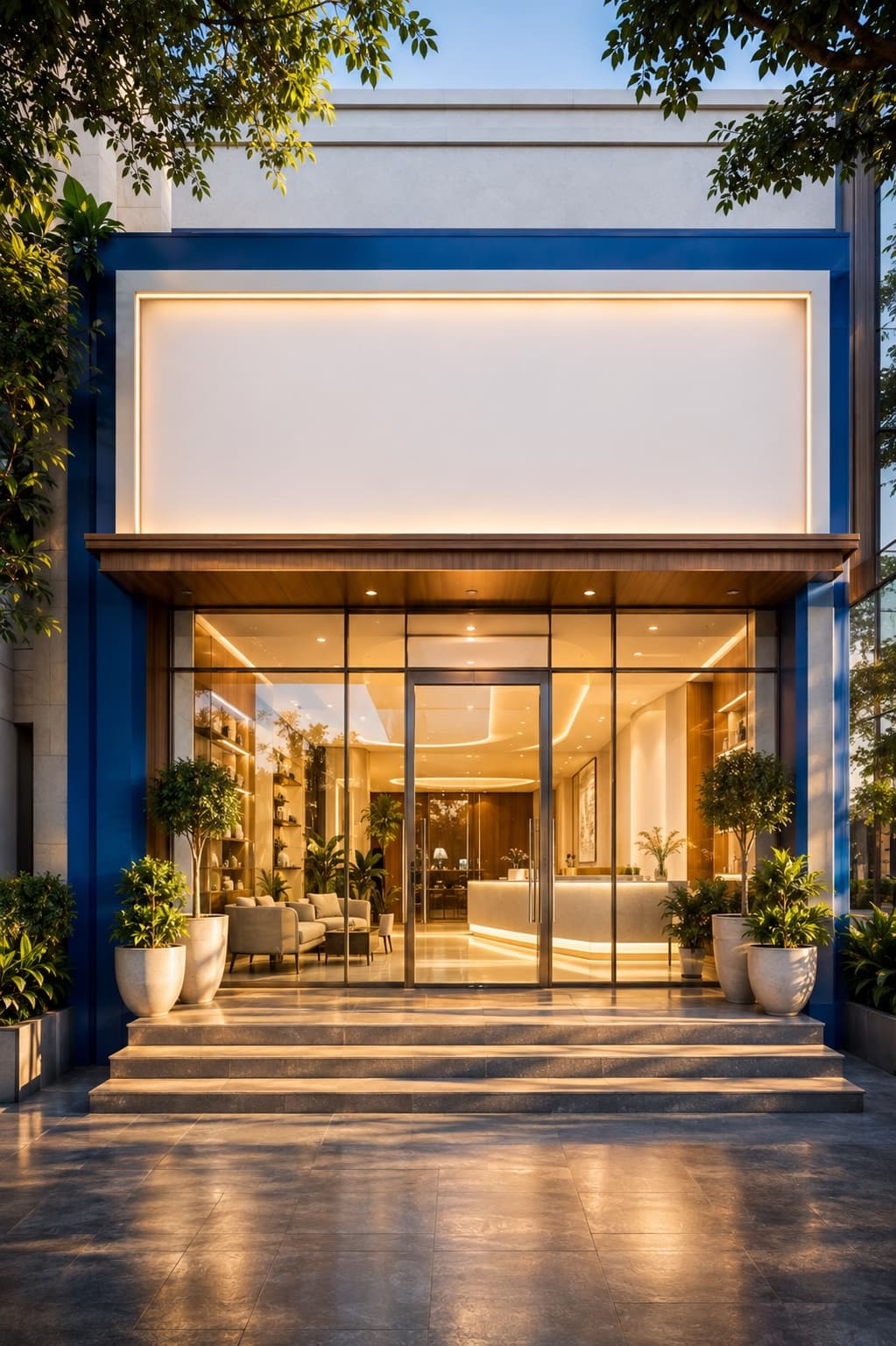 The Auraa Care clinic entrance in Noida